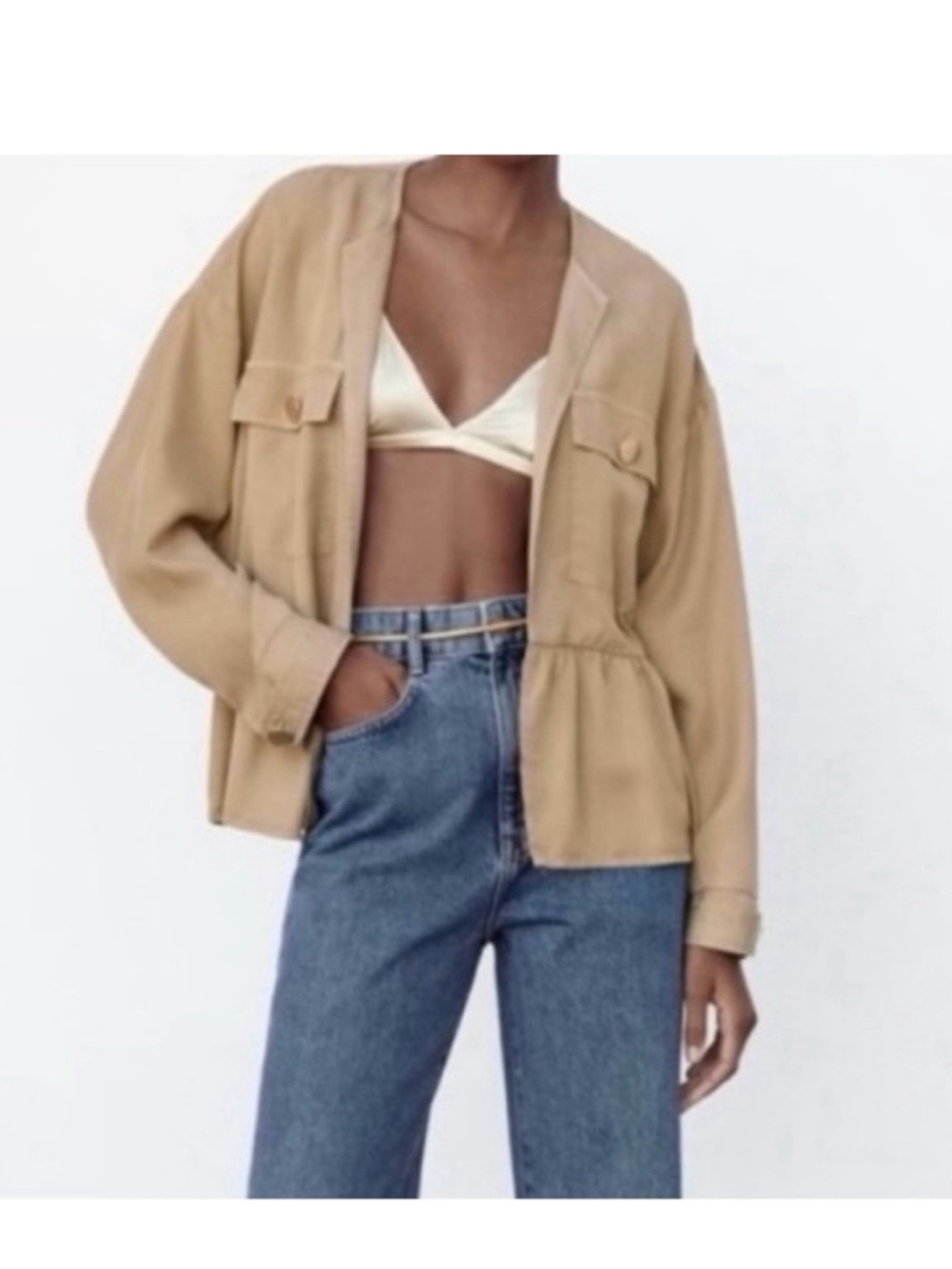 Zara Tan Lightweight Jacket